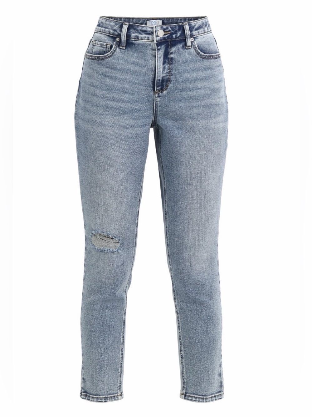 Women’s High Rise Relaxed Mom Jeans Light Wash Distressed - Size 20 (NEW)